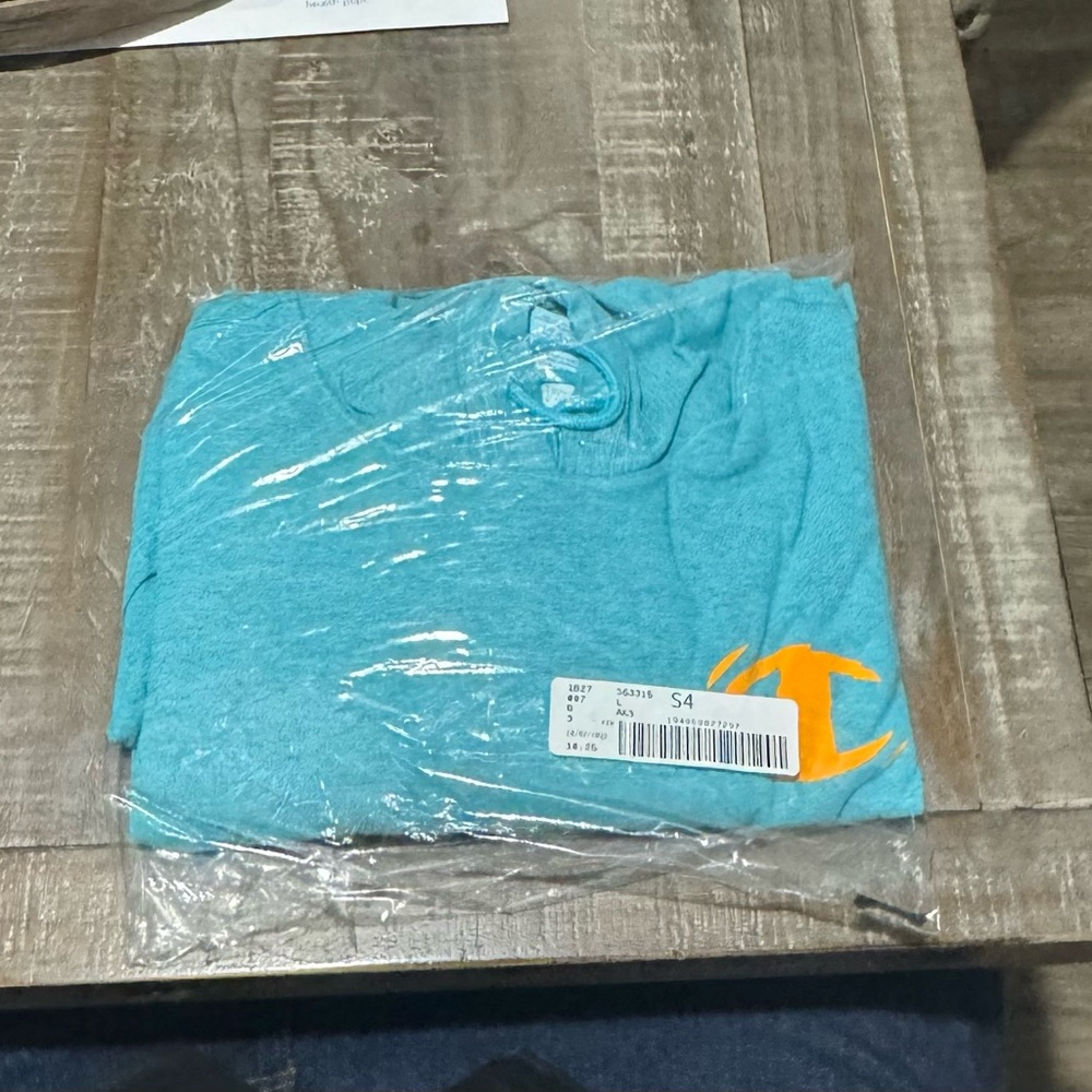 Teal Blue Champion Hoodie - Picture 2 of 2